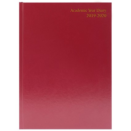 Collins 2020 A5 Diary, Week to View, Red
