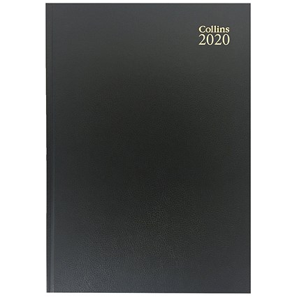 Collins 2020 A4 Diary, Week to View, Black