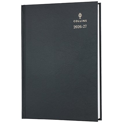 Collins Academic Diary Day Per Page A5 Black 2026-2027