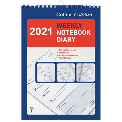 Collins Weekly Notebook Diary 2021