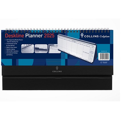 Collins Week To View 2025 Deskline Planner, 115x300mm