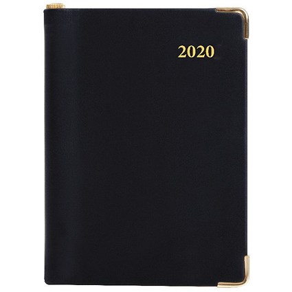 Collins Leadership 2020 A4 Diary, Day Per Page, 4 Person Appointment, Black