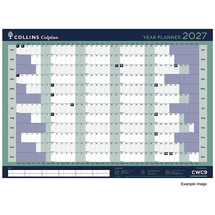 Collins A1 Year Planner 2027 Unmounted