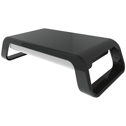 Contour Ergonomics Monitor Stand, Adjustable Height, Black