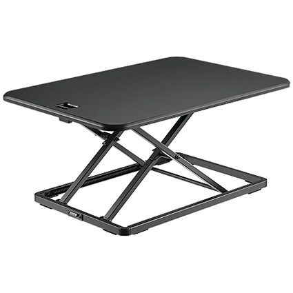Contour Ergonomics Ultra Slim Sit/Stand Desk Converter Workstation Black