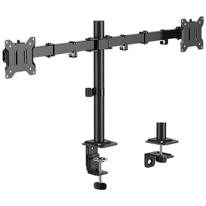Contour Ergonomics Economy Dual Monitor Arm Black