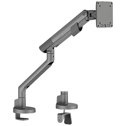 Contour Ergonomics Single Desk Mounted Monitor Arm Space Grey