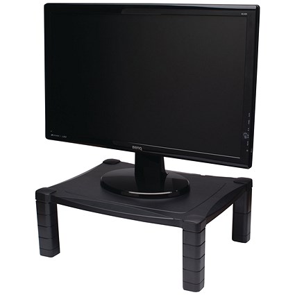 Contour Ergonomics Adjustable Monitor Stand Black