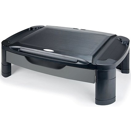 Contour Ergonomics Professional Monitor Stand with Drawer, Adjustable ...