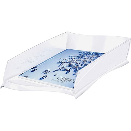 CEP Ellypse Xtra Strong Self-stacking Letter Tray, White CEP Ellypse Xtra Strong Self-stacking Letter Tray, White