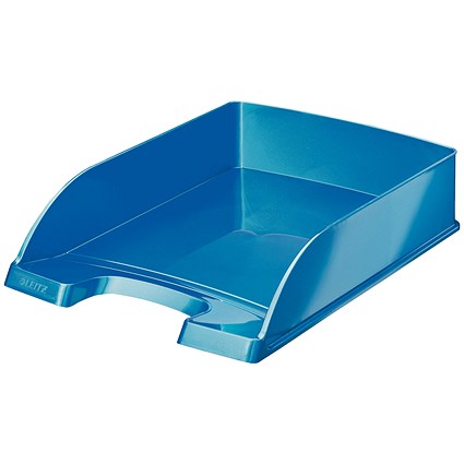 CEP Pro Gloss Self-stacking Letter Tray, Blue