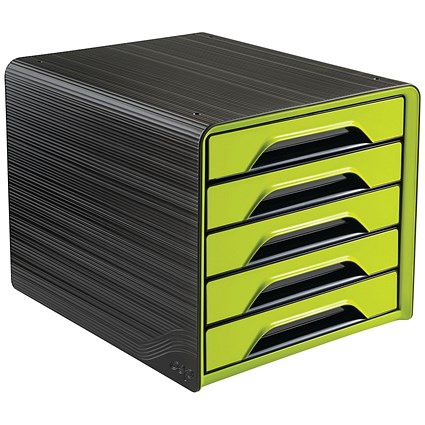 CEP Smoove 5 Drawer Module Black/Green (Made from 100% recyclable polystyrene)