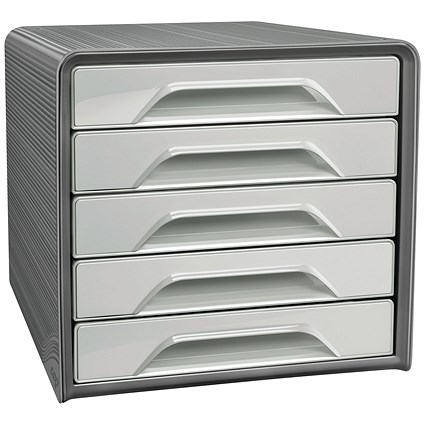 CEP Smoove Recycled 5 Drawer Set, Grey CEP Smoove Recycled 5 Drawer Set, Grey