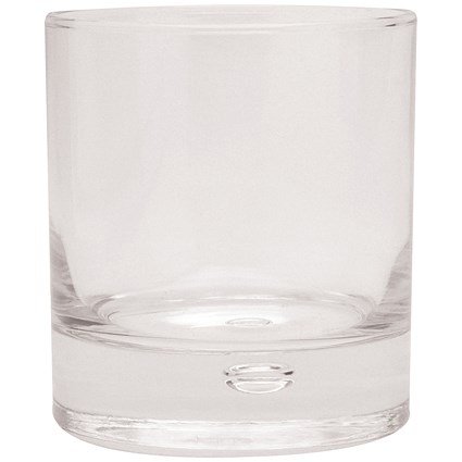 Clear Squat Tumbler Drinking Glass, 33cl, Pack of 6
