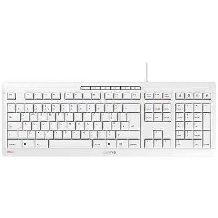 Cherry Stream Keyboard, Wired, Grey
