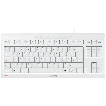 Cherry Stream TKL Compact Keyboard, Wired, Grey