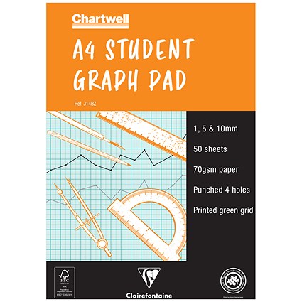Chartwell Graph Pad, A4, 50 Sheets