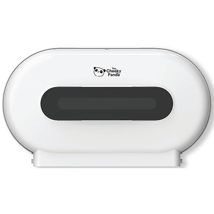 Cheeky Panda Pro Twin Micro Core Maxi Jumbo Dispenser White NJ-FQ-006A