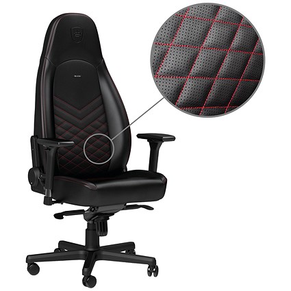 Noblechairs ICON Gaming Chair, Black & Red