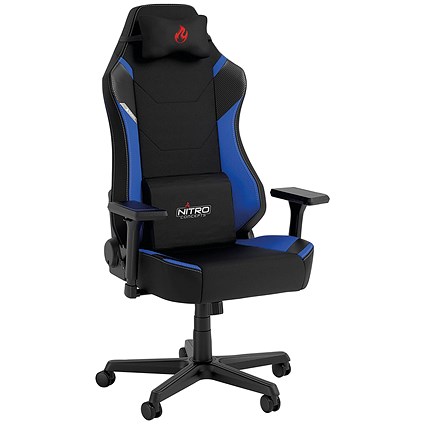 Nitro Concepts X1000 Gaming Chair, Black & Blue Nitro Concepts X1000 Gaming Chair, Black & Blue