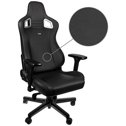 Noblechairs Epic Gaming Chair, High-tech Faux Leather, Black Noblechairs Epic Gaming Chair, High-tech Faux Leather, Black