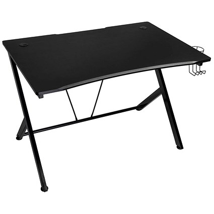 Nitro Concepts D12 Gaming Desk with Cable Management, 1160x760x750mm, Black