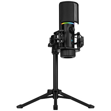 Streamplify MIC RGB Microphone with Mounting Tripod and Pop Filter CC-006-SM