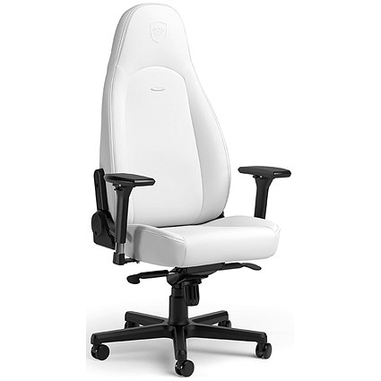 Noblechairs ICON Gaming Chair, High-tech Faux Leather, White