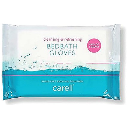 Carell Bedbath Gloves, Pack of 8