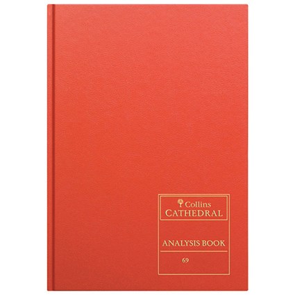 Collins Cathedral Analysis Book Cash Columns 96 Pages 69/20.1 811120/0