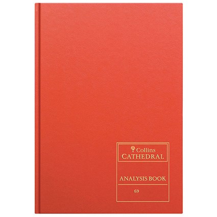 Collins Cathedral Analysis Book 69/5.1, A4, 5 Cash Columns