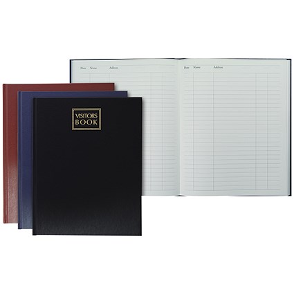 Collins Visitors Book, Casebound, 192 Pages, Random Colour Collins Visitors Book, Casebound, 192 Pages, Random Colour