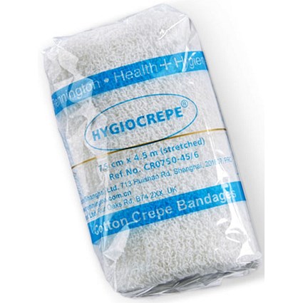 Click Medical Crepe Bandage, 7.5cm x 4.5m, Pack of 10