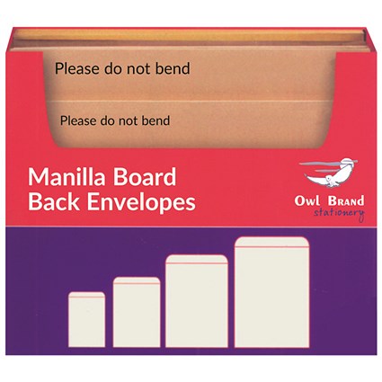 Manilla Board Back Envelope Selection Box OBS80