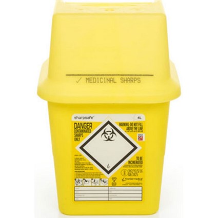 Sharpsafe Sharps Bin, 4l