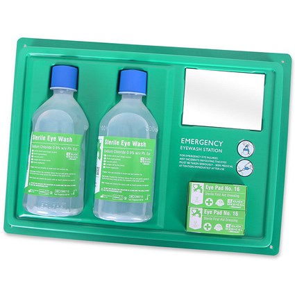 Click Medical Beeswift Medical Eyewash Station, Comes with 2 x 500ml Eye Wash Bottles