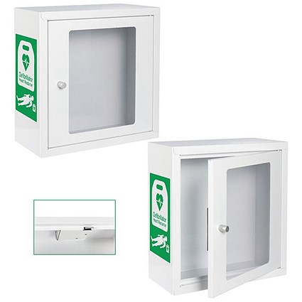 Click Medical Indoor Alarmed Defibrillator Cabinet