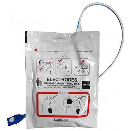 Schiller Adult Defib Pads, Fred Pa-1, White