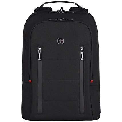 Wenger City Traveller Carry-On 16 Inch Backpack with Tablet Pocket Black