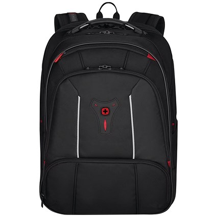 Wenger Carbon Pro Business Backpack with 15.6 Inch Laptop Sleeve and Tablet Pocket Black