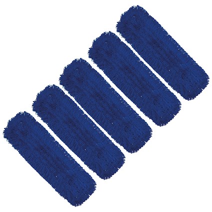 Everyday Sweeper Mop Head, 600mm, Blue, Pack of 5