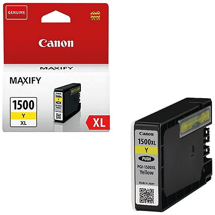 Canon PGI-1500XL Yellow High Yield Inkjet Cartridge