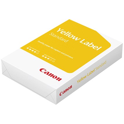 Canon A3 Yellow Label Multifunctional Paper, White, 80gsm, Ream (500 Sheets)