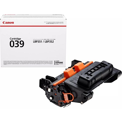 Canon 039 Toner Cartridge Black 0287C001