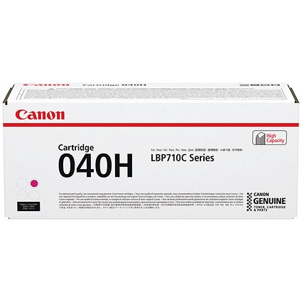 Canon 040H Magenta High Yield Laser Toner Cartridge Canon 040H Magenta High Yield Laser Toner Cartridge