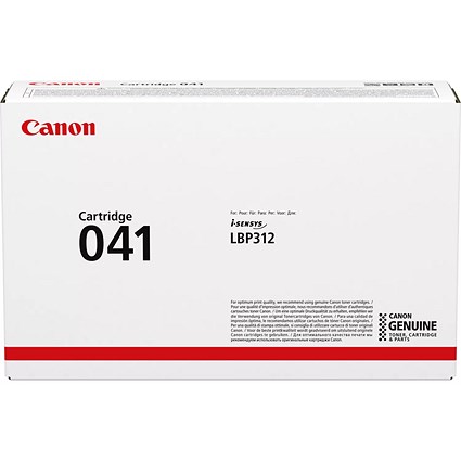 Canon 041BK Black Laser Toner Cartridge 0452C002