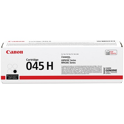 Canon 045H Toner Cartridge High Yield Black 1246C002 Canon 045H Toner Cartridge High Yield Black 1246C002