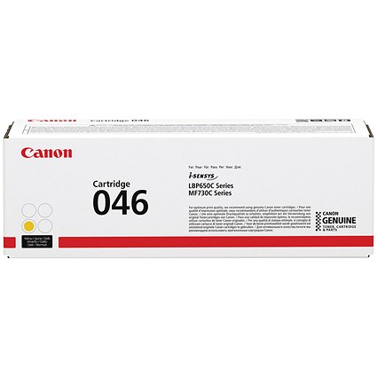 Canon 046Y Toner Cartridge Yellow 1247C002 Canon 046Y Toner Cartridge Yellow 1247C002