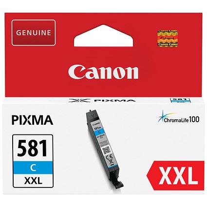 Canon CLI-581XXL Cyan Extra High Yield Inkjet Cartridge