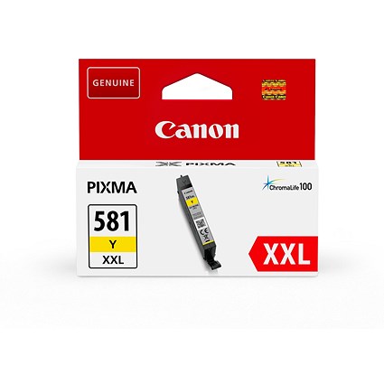 Canon CLI-581XXL Yellow Extra High Yield Inkjet Cartridge